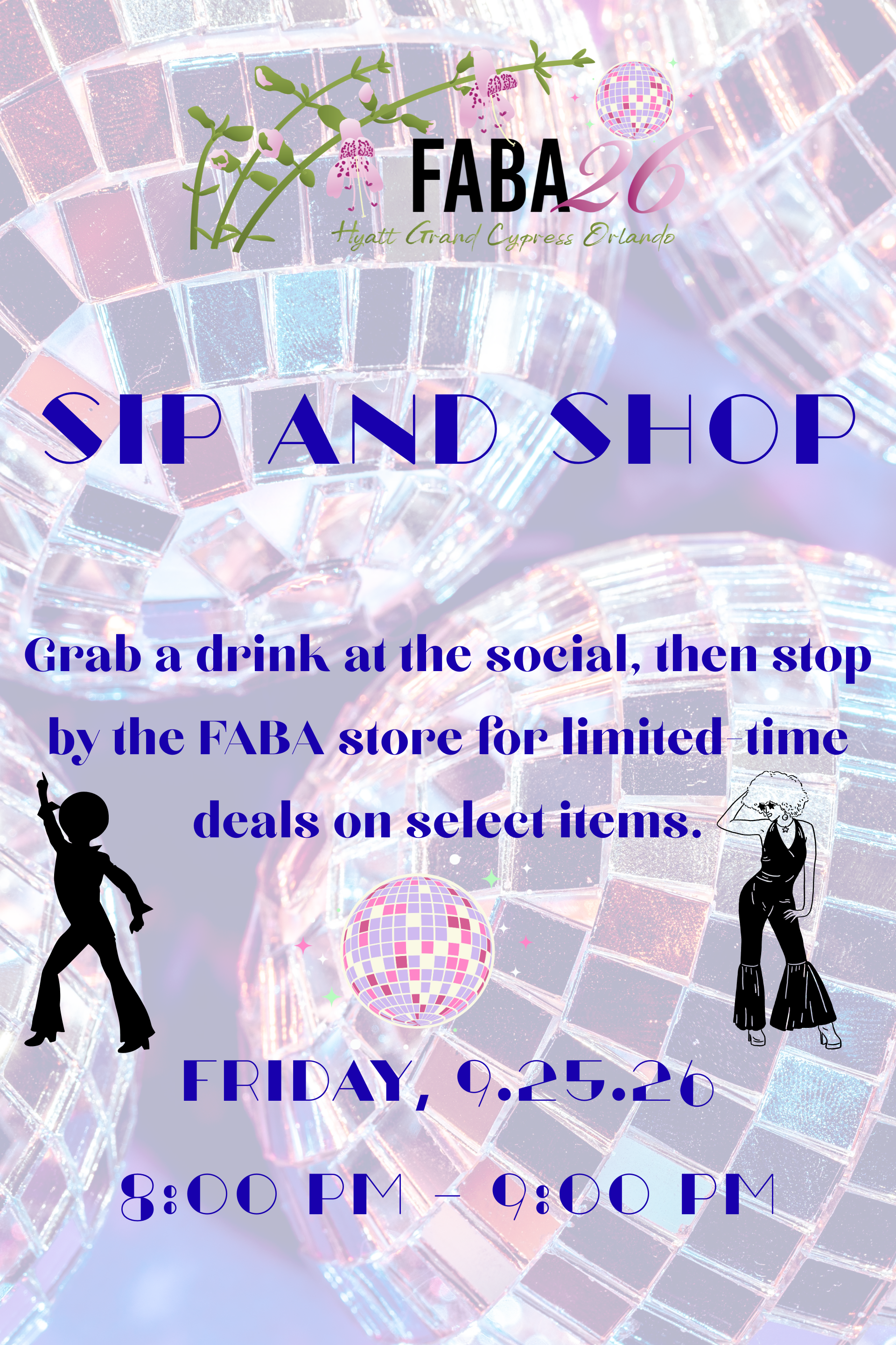Sip and Shop Event Friday 9.25.26 8PM to 9PM